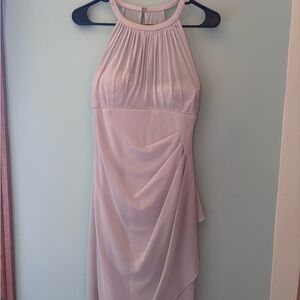 David's Bridal Cream/Beige Asymmetrical Dress Size 2